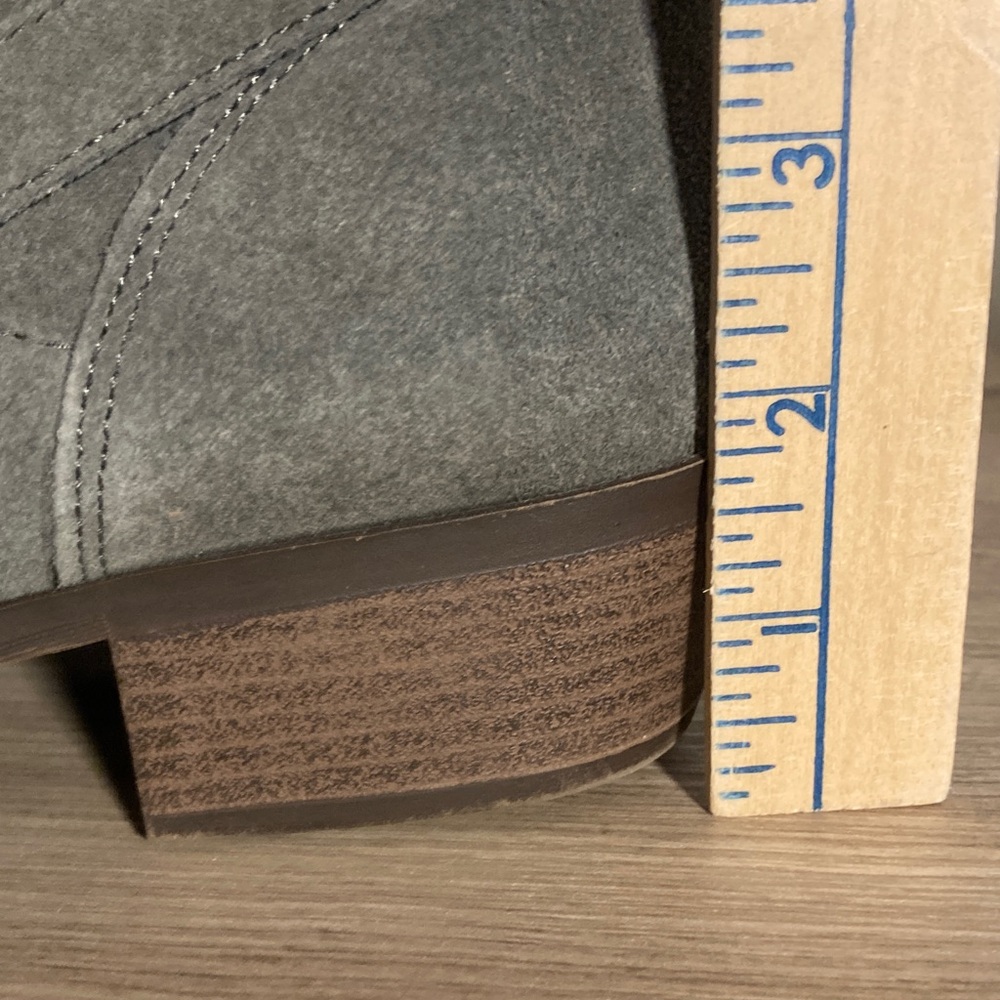 Kensie Gemella Charcoal Suede leather Ankle Booties 9 - Picture 5 of 15